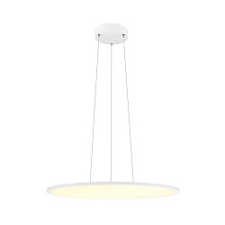Pendelarmatuur PANEL 60 rond, geschikt voor beeldschermwerkstations IP20, wit dimbaar