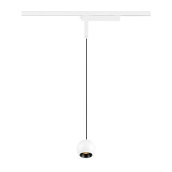 1-fase pendelarmatuur LIGHT EYE� 2.0 down, schakelbaar, baalvormig IP20, wit mat 