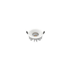Plafondinbouwarmatuur DOWNLIGHT P 165 ON-OFF stijf, slagvast, multipower, bekabeld IP54, wit 