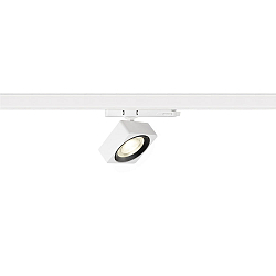 3-phase spot  EURO CUBE 2 M square, swivelling, suitable for VDU workstation IP20, black, white dimmable