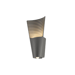 Wandarmatuur voor buitenshuis RASTERLYS WL UP/DOWN direct / indirect, conisch, Zeelucht bestendig IP65, antraciet dimbaar