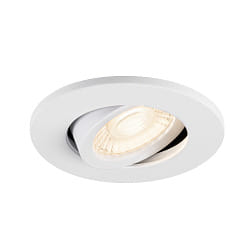 Plafondinbouwarmatuur UNIVERSAL DOWNLIGHT MOVE draaibaar, met omslag IP20, wit dimbaar