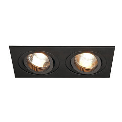 Inbouwarmatuur NEW TRIA II GU10 GU10, zwart 100W