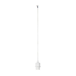 Pendelarmatuur FENDA zonder lampenkap, met open kabel E27 IP20, wit dimbaar