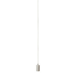 Pendant luminaire FITU PD, E27, length 9.1cm, Pendel 500cm, with open cable end, white