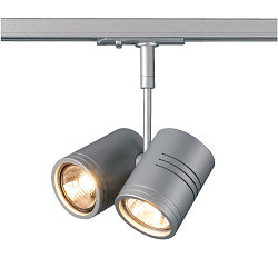 1-fase spot BIMA 2 GU10 Incl. 1-fase adapter GU10, zilver