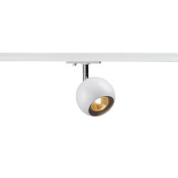 1-Phase Spot LIGHT EYE GU10 Spot, GU10, incl. 1-Phase-adaptor, white/chrome