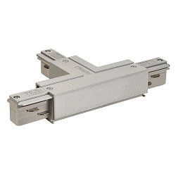 3-fase T-connector EUTRAC aarde links, aarde binnen, zilver