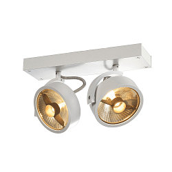 Spot KALU CW dubbel GU10 IP20, wit dimbaar