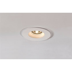 Inbouwarmatuur PLASTRA rond GU10, wit max. 35W