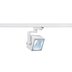 LED 3-Phase Spot EURO CUBE, 28,5W, 4000K, 60�, incl. 3-Phase-adaptor, white