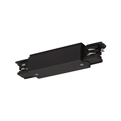 3-fase lengteconnector S-TRACK ON/OFF opbouwversie, met voedermogelijkheid, schakelbaar, zwart