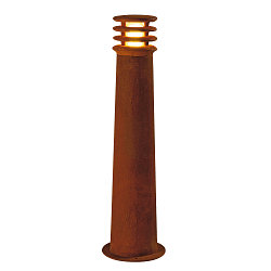 Outdoor Floorlamp RUSTY 40, IP55, 70cm / � 19cm, E27 TC-DSE, FeCSi steel rust color