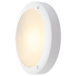 Wandarmatuur voor buitenshuis BULAN rond E14 IP44, wit