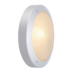 Wandarmatuur voor buitenshuis BULAN rond E14 IP44, zilvergrijs