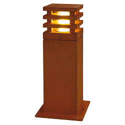 Outdoor Floorlamp RUSTY SQUARE 40, IP55, 40 x 12 x 12cm, E27 TC-DSE, FeCSi steel rust color