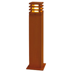 Outdoor Floorlamp RUSTY SQUARE 70, IP55, 71 x 12 x 12cm, E27 TC-DSE, FeCSi steel rust color