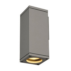 Outdoor luminaire THEO WALL OUT Wall luminaire, square, GU10, IP44, silver grey