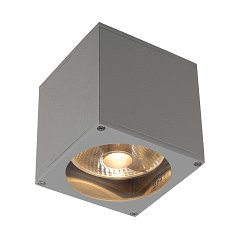 Wall luminaire BIG THEO WALL OUT ES111, square, GU10, max. 75W,, silver grey