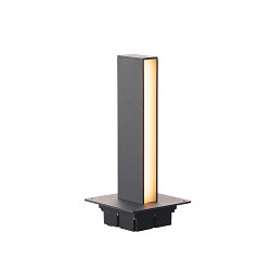 Padverlichting H-POL TWIN 60 2-vlams, hoekig, bekabeld IP55, antraciet 