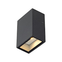 Wall luminaire QUAD 1, square, LED warmwhite, 1x3W,, anthracite