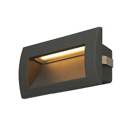 LED Wall recessed luminaire DOWNUNDER OUT LED M, 0,96W, 3000K, IP55, anthracite