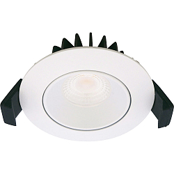 Inbouwarmatuur VELIA LOW PROFILE rond IP44, wit mat dimbaar 5,5W 340lm 4000K