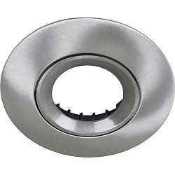 Afdekking VELIA rond, 6 Stuks, aluminium geborsteld