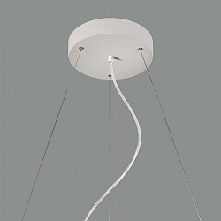 Pendelophanging LISBOA 80 - ON-OFF / TRIAC - 250CM 3-voudig, wit mat