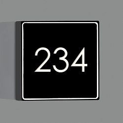 Ori�ntatielicht PICTO hoekig IP20, zwart 