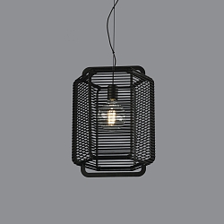 Pendelarmatuur CORDA 45 E27 IP20, zwart 
