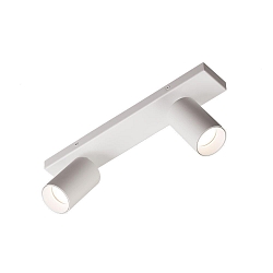 Spot bar GINA 3874/R2, 2 flames, 2x GU10 max. 10W, adjustable, white