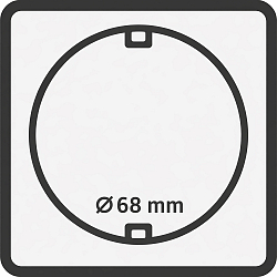 Leeg veld 68mm