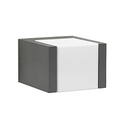 Wandarmatuur voor buitenshuis TYPE NO 0332 lang, dimbaar IP54, antraciet dimbaar