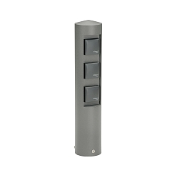 Contactdooszuil TYPE NO 2102 zonder schakelfunctie, antraciet