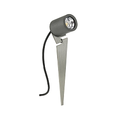Lamp met grondpen TYPE NO 2399 met stekker, instelbaar, onbreekbaar GU10 IP44, antraciet, rvs