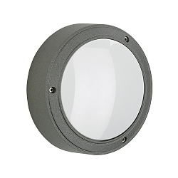 Wandarmatuur voor buitenshuis TYPE NO 6337 IP65, antraciet, opaal dimbaar
