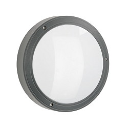 Wandarmatuur voor buitenshuis TYPE NO 6339 IP65, antraciet, opaal dimbaar