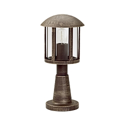 Sokkelarmatuur TYPE NO 0542 E27 IP44, zwart dimbaar