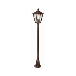 Padverlichting TYPE NO 4129 E27 IP44, bruin, Messing gesatineerd dimbaar