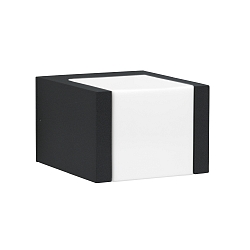 Wandarmatuur voor buitenshuis TYPE NO 0332 lang, dimbaar IP54, zwart mat dimbaar