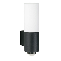 outdoor wall luminaire TYPE NO 0378 with sensor, with motion detector E27 IP54, black dimmable