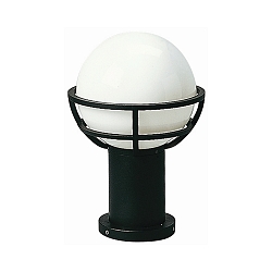 Sokkelarmatuur TYPE NO 0520 rond E27 IP44, zwart mat dimbaar