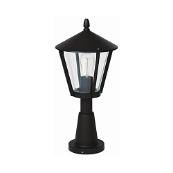 Sokkelarmatuur TYPE NO 0529 E27 IP44, zwart mat dimbaar