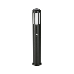 Bollard light Type No. 2221 with motion sensor (Type 2209), IP44, 90cm, E27 QA55 max. 57W, cast alu / opal glass, black