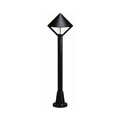 Padverlichting TYPE NO 2031 E27 IP44, zwart mat dimbaar