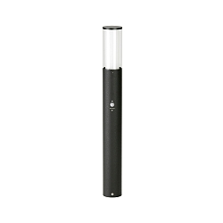 Bollard light Type No. 2269 with motion sensor (Type No. 2070), height 90cm, E27 max. 20W, stainless steel, black matt