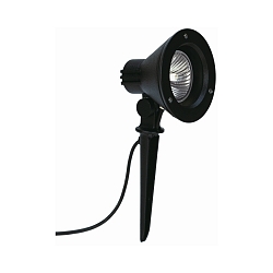 Lamp met grondpen TYPE NO 2156 met stekker, instelbaar, onbreekbaar E27 IP54, zwart mat dimbaar