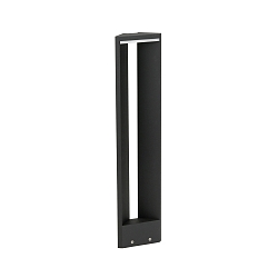 LED Bollard light Type No. 2279, IP54, triangle shape, 10W 3000K 900lm, cast alu / acrylic glass opal, dimmable, black matt