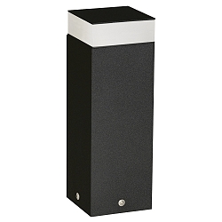 Sokkelarmatuur TYPE NO 2292 hoekig, kort, schakelbaar IP54, zwart